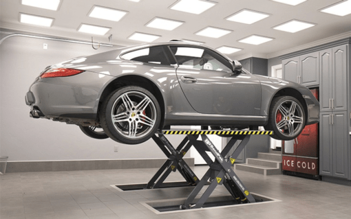 Mds-6lpf 6,000-lb. Capacity Ali Certified / Mid-rise Scissor Lift / Open Center / Flush Mount