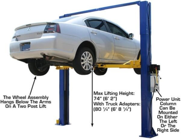 61V-zRyTIbL._AC_SL1200.jpg Atlas 9KOHX Overhead 9,000 lbs. Capacity 2 Post Lift