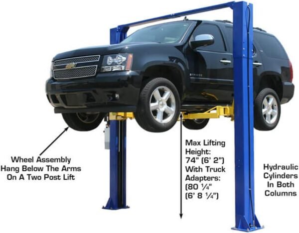 61vjsTIh0oL._AC_SL1200_.jpg Atlas 9KOHX Overhead 9,000 lbs. Capacity 2 Post Lift