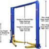 AP-PVL12-3-4.jpg Atlas Platinum PVL-12 ALI Certified 12,000 Lbs. Capacity 2 Post Lift (Blue)