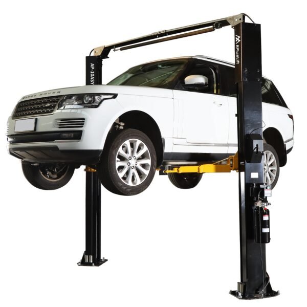 APlusLift 10,000LB 2-Post Overhead Symmetrical and Truly Asymmetrical Single Release Car Lift with 3 Year Warranty - HW-10ASY + installation