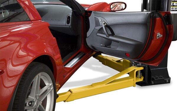 Assymetric-Two-Post-Car-Lift-Doo-1.jpg Bendpak XPR-10AS 2 post hoists 10,000 lbs / Asymmetric Clearfloor / Adjustable Width / Screw Pads