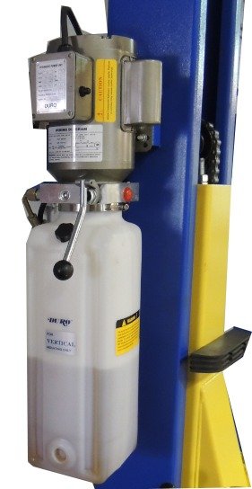Race Tools Direct 11,000 lb. Direct Drive, Overhead 2 Post Lift- Bi-Symmetric Arms