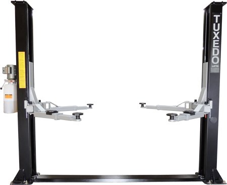 TP9KF-TUX-4.jpg Tuxedo 9,000 lb. Capacity, Base Plate 2 Post Lift