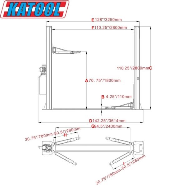 s-l960-2025-04-17T013420.056.jpg KATOOL 10000lbs 2 Post Car Lift. Two Posts Lift Auto Shop Home car Hoist Red